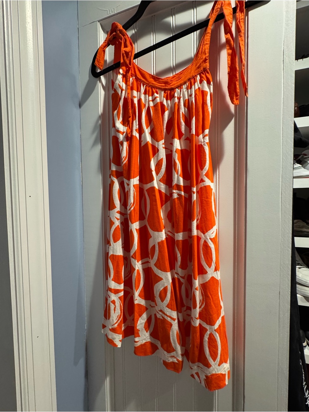 Zara Collection Bright Orange Dress with White Lining